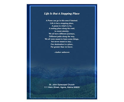 Outdoor A4 Funeral Order of Service Template - The Funeral Program Site