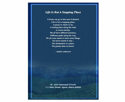 Outdoor Funeral Booklet Template - The Funeral Program Site