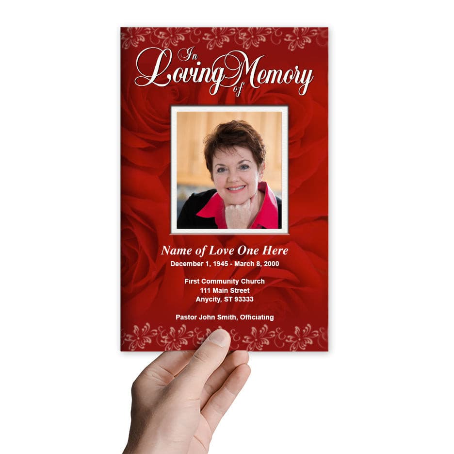 Passion Funeral Program Template - The Funeral Program Site