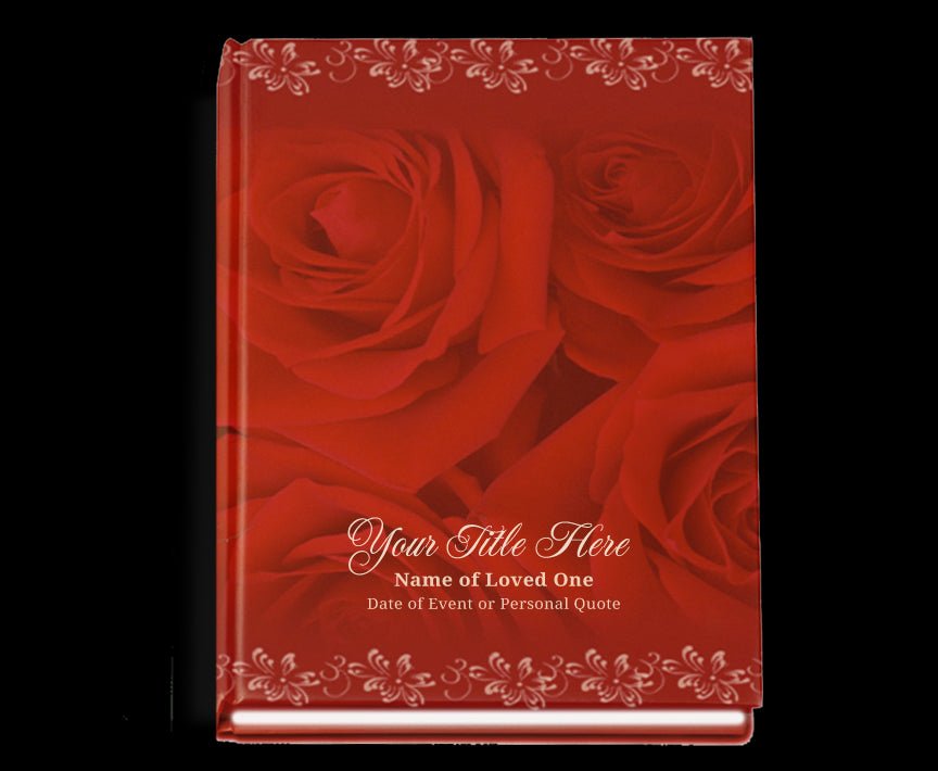 Passion Perfect Bind Memorial Funeral Guest Book - The Funeral Program Site