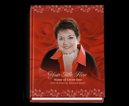 Passion Perfect Bind Memorial Funeral Guest Book - The Funeral Program Site