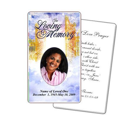 Pathway Prayer Card Template - The Funeral Program Site