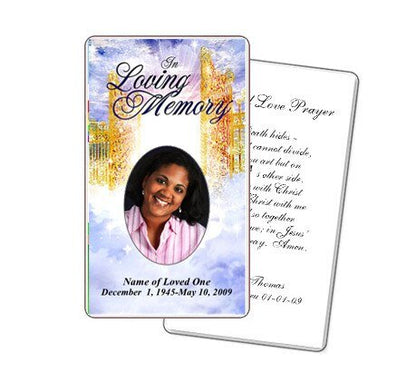 Pathway Prayer Card Template - The Funeral Program Site