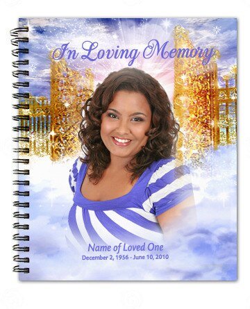 Pathway Spiral Wire Bind Funeral Guest Book - The Funeral Program Site