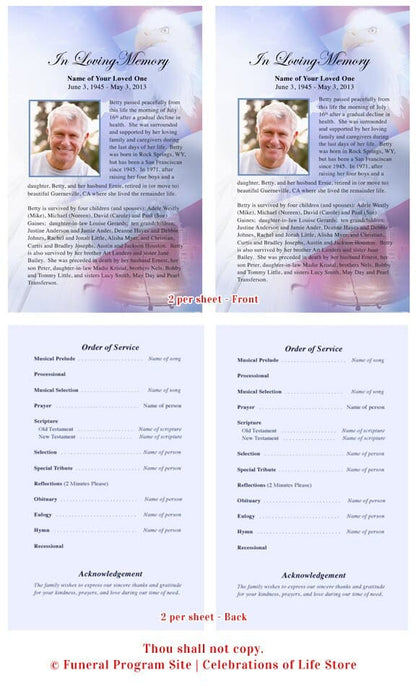 Patriot Funeral Flyer Template - The Funeral Program Site