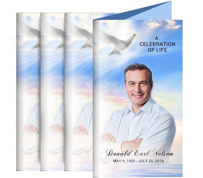 Peace Funeral Brochure Design & Print (Pack of 50) - The Funeral Program Site