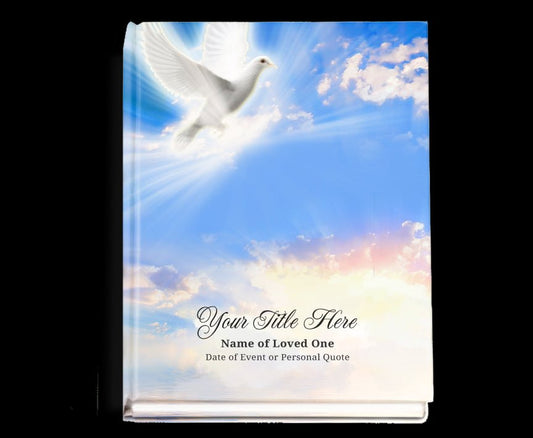 Peace Perfect Bind Memorial Funeral Guest Book - The Funeral Program Site