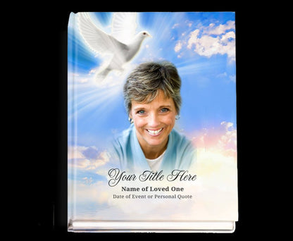 Peace Perfect Bind Memorial Funeral Guest Book - The Funeral Program Site