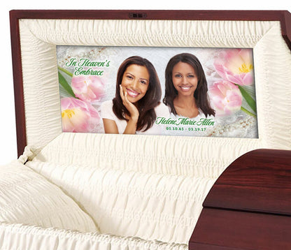 Pearls Casket Head Panel Insert - The Funeral Program Site