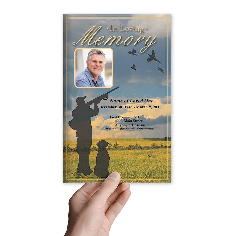 Pheasant Funeral Program Template - The Funeral Program Site