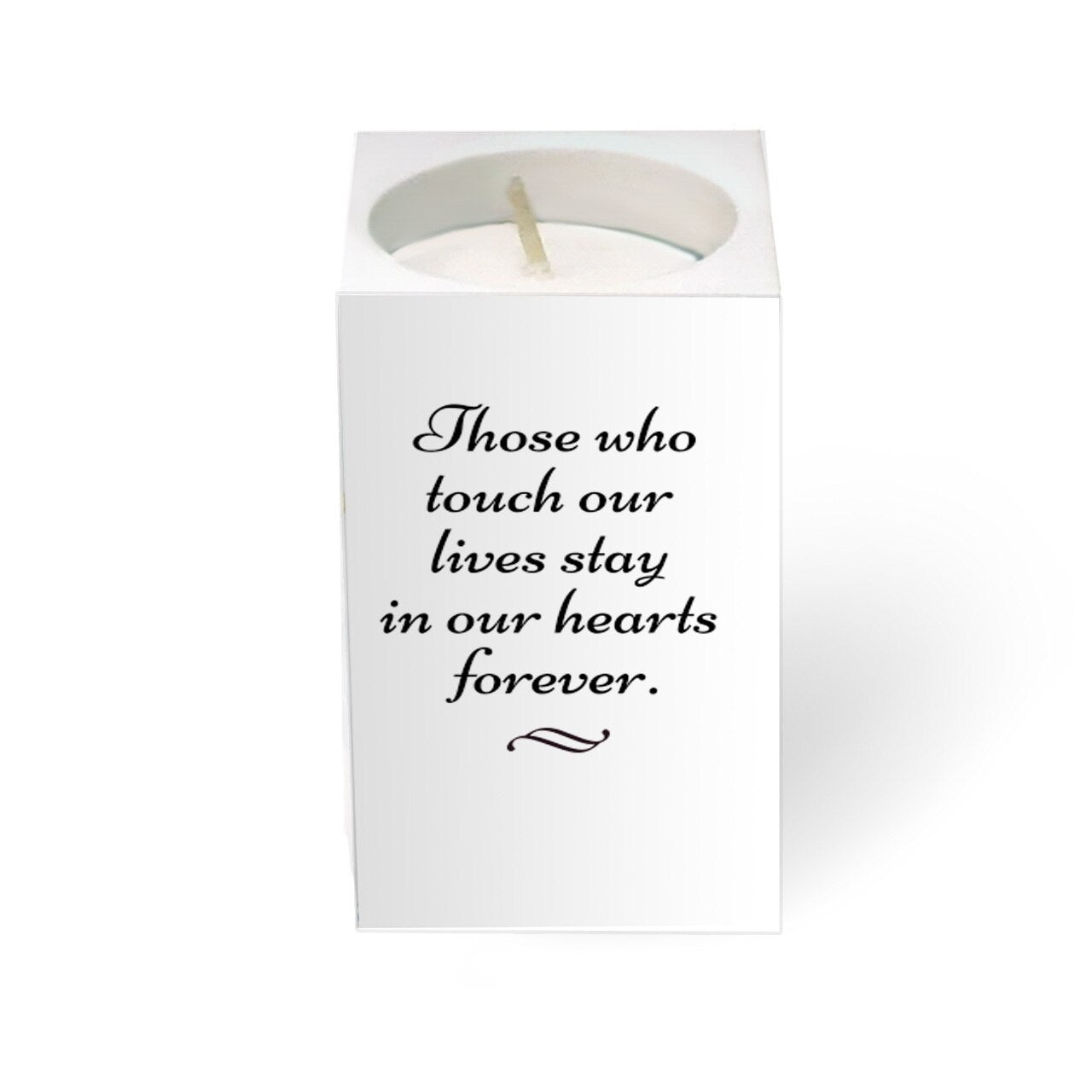 Photo Vignette Mini Memorial Tea Light Candle Holder - The Funeral Program Site