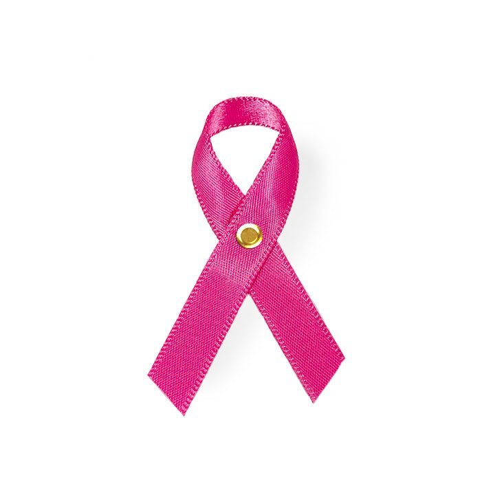 Pink Cancer Ribbon, Awareness Ribbons (No Personalization) - Pack of 10 - The Funeral Program Site