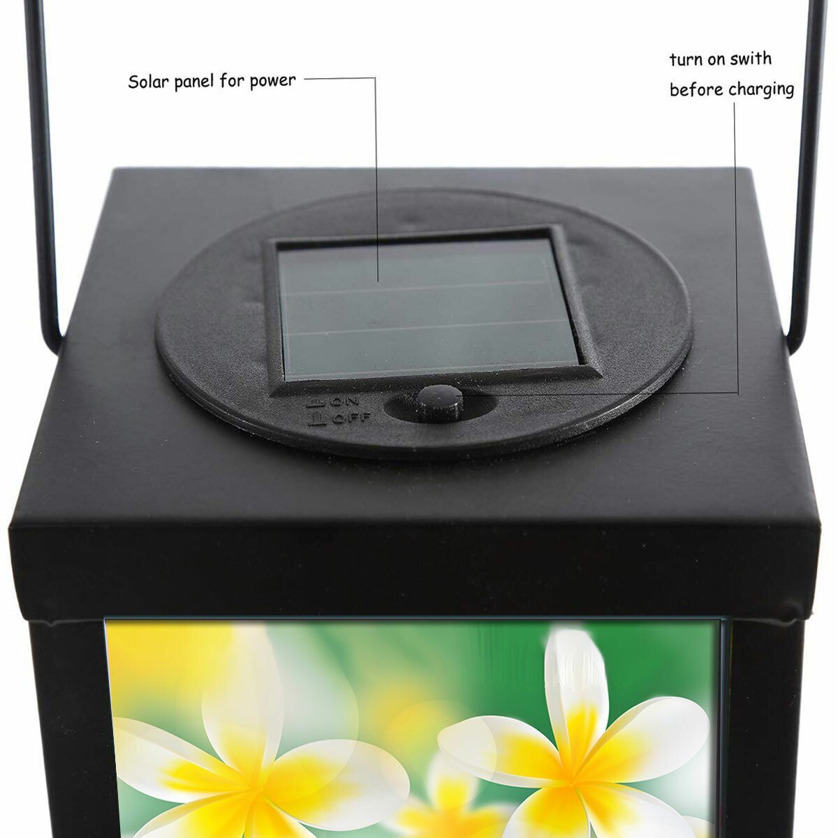 Plumeria Solar Powered Memorial Lantern - The Funeral Program Site