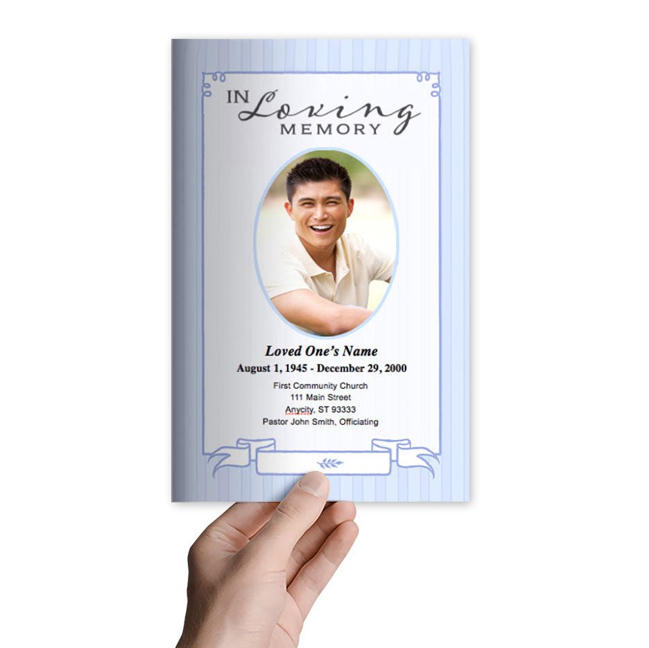 Posy Funeral Program Template - The Funeral Program Site