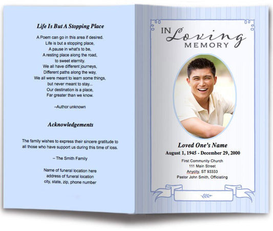 Posy Funeral Program Template - The Funeral Program Site