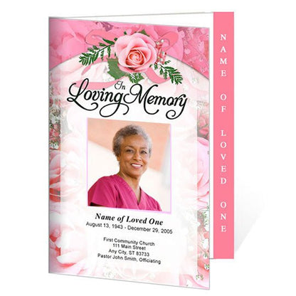 Precious 4 - Sided Graduated Funeral Program Template - The Funeral Program Site