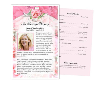 Precious Funeral Flyer Template - The Funeral Program Site