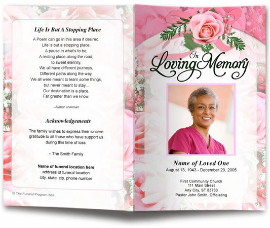 Precious Funeral Program Template - The Funeral Program Site