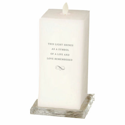 Principle Square Dancing Wick LED Memorial Candle - The Funeral Program Site