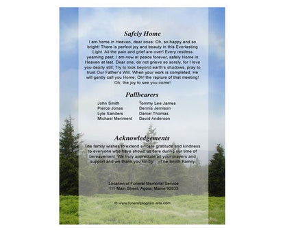 Promise Funeral Booklet Template - The Funeral Program Site