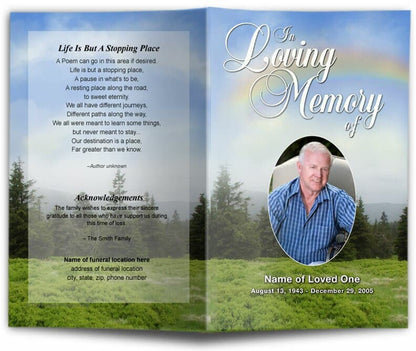 Promise Funeral Program Template - The Funeral Program Site