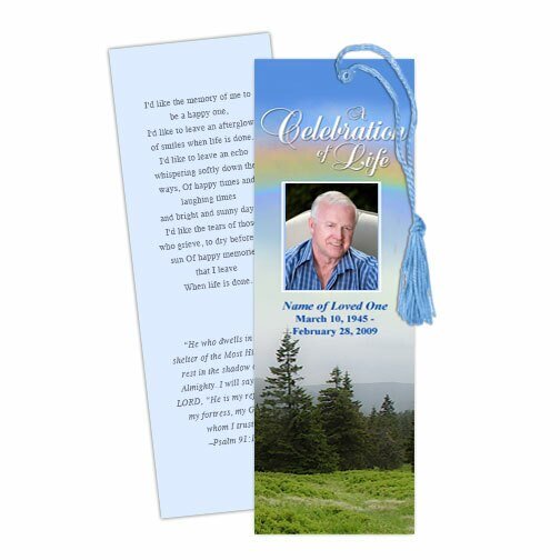 Promise Memorial Bookmark Template - The Funeral Program Site