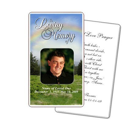 Promise Prayer Card Template - The Funeral Program Site