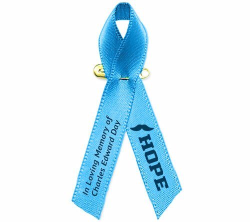 Prostate Cancer Ribbon (Lt. Blue) - Pack of 10 - The Funeral Program Site