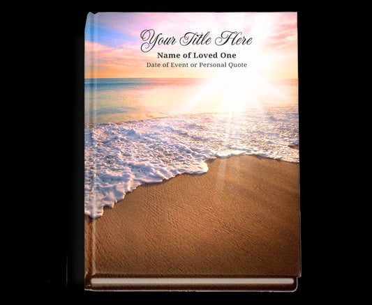 Radiance Perfect Bind Memorial Funeral Guest Book - The Funeral Program Site