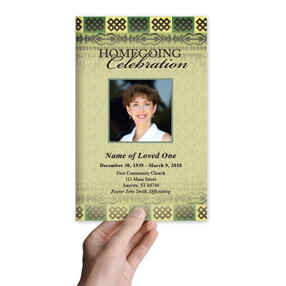 Redeemed Funeral Program Template - The Funeral Program Site