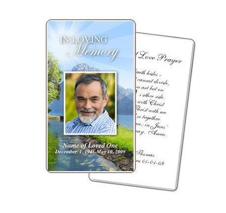 Reflection Prayer Card Template - The Funeral Program Site