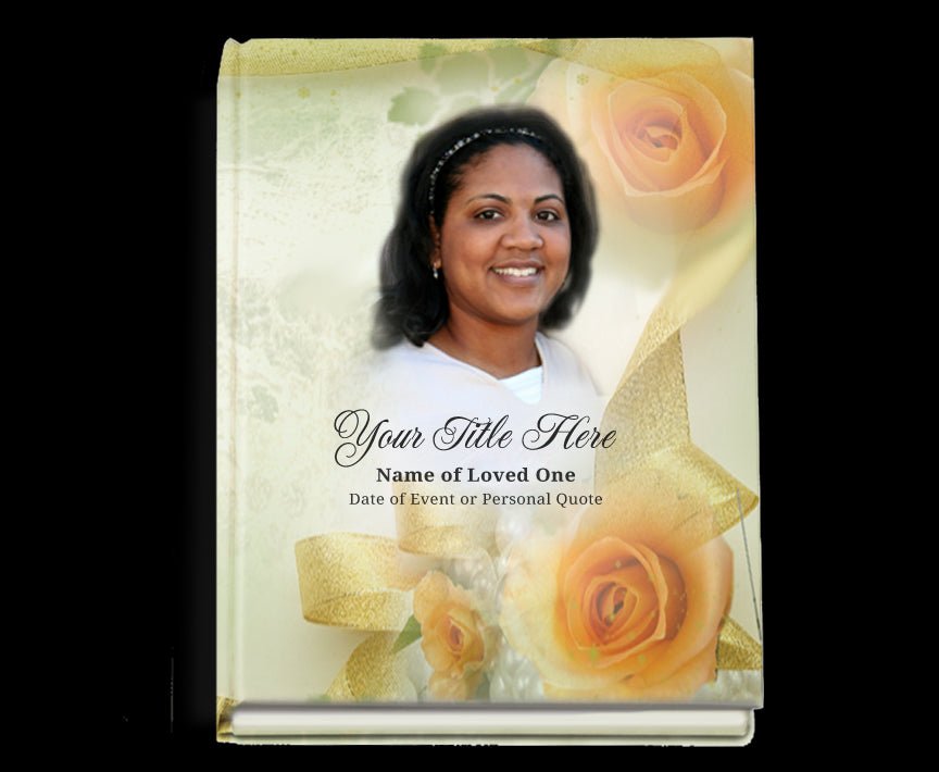 Rejoice Perfect Bind Memorial Funeral Guest Book - The Funeral Program Site