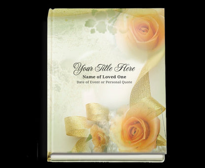 Rejoice Perfect Bind Memorial Funeral Guest Book - The Funeral Program Site