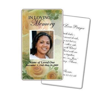 Rejoice Prayer Card Template - The Funeral Program Site