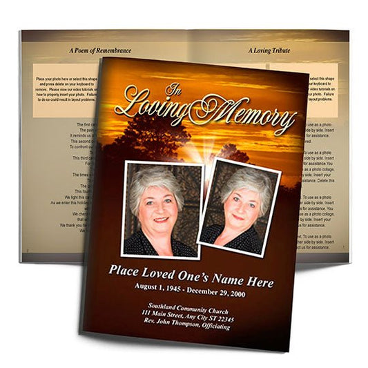 Renewal Funeral Booklet Template - The Funeral Program Site