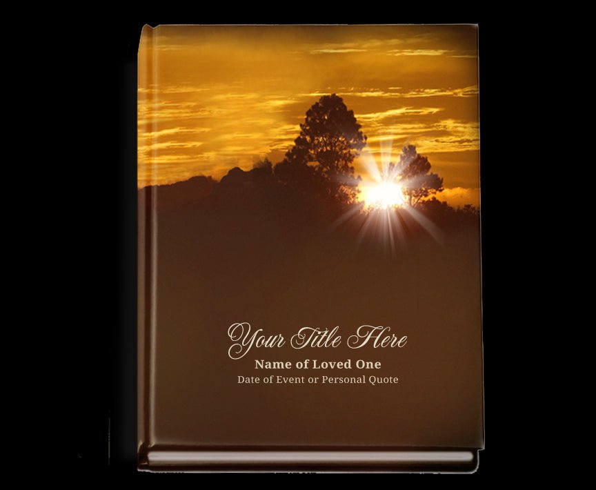 Renewal Perfect Bind Memorial Funeral Guest Book - The Funeral Program Site