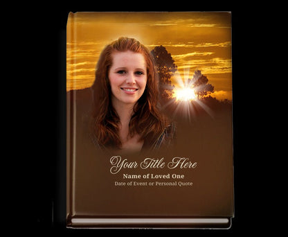 Renewal Perfect Bind Memorial Funeral Guest Book - The Funeral Program Site