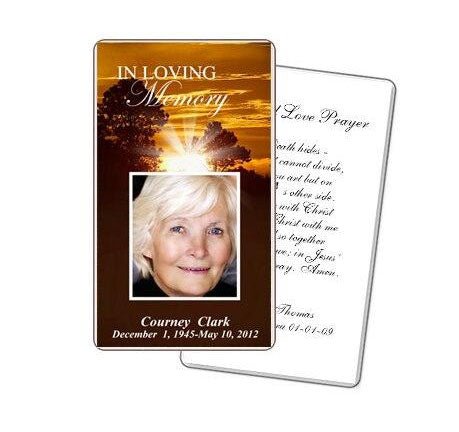 Renewal Prayer Card Template - The Funeral Program Site