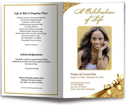 Royalty Funeral Program Template - The Funeral Program Site