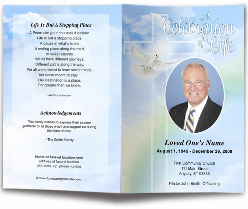 Salvation Funeral Program Template - The Funeral Program Site