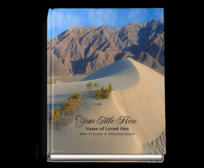 Sandy Perfect Bind Memorial Funeral Guest Book - The Funeral Program Site