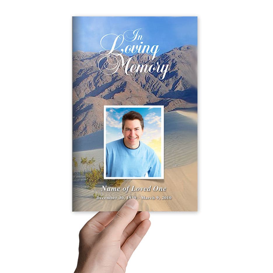 Sandy Funeral Program Template.