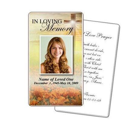 Savior Prayer Card Template - The Funeral Program Site