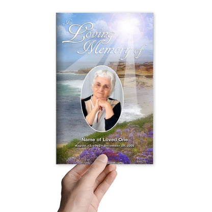 Seascape Funeral Program Template - The Funeral Program Site