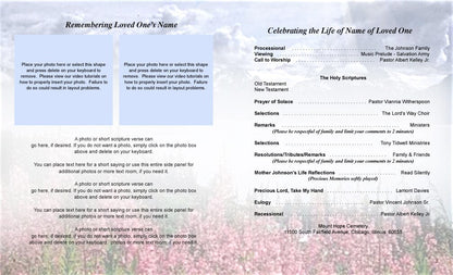 Seasons Funeral Booklet Template - The Funeral Program Site