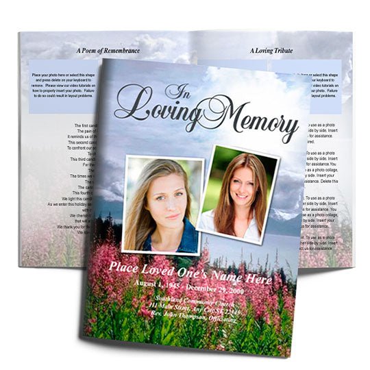 Seasons Funeral Booklet Template - The Funeral Program Site