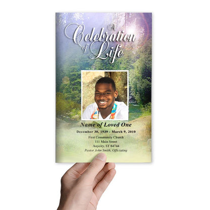 Serenity Funeral Program Template - The Funeral Program Site