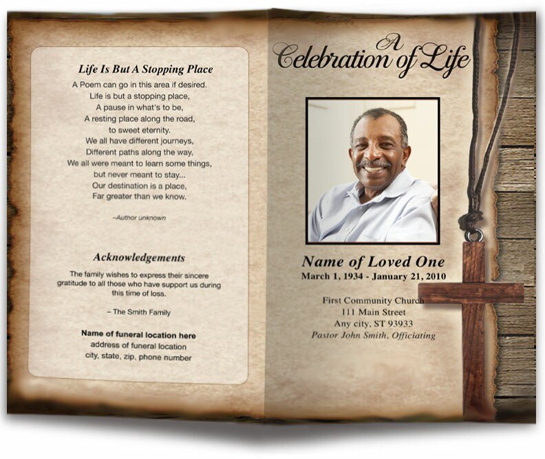 Shepherd Funeral Program Template - The Funeral Program Site