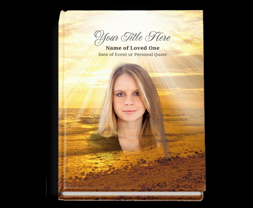 Shine Perfect Bind Memorial Funeral Guest Book - The Funeral Program Site