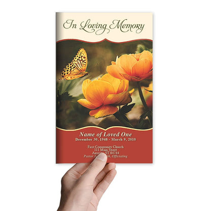 Sienna Funeral Program Template - The Funeral Program Site